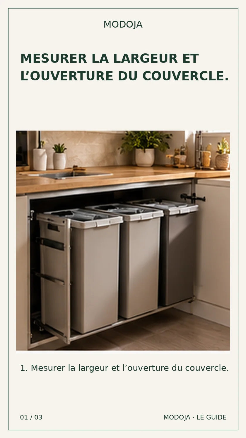 poubelle cuisine 12 ou 30 litres : guide MODOJA