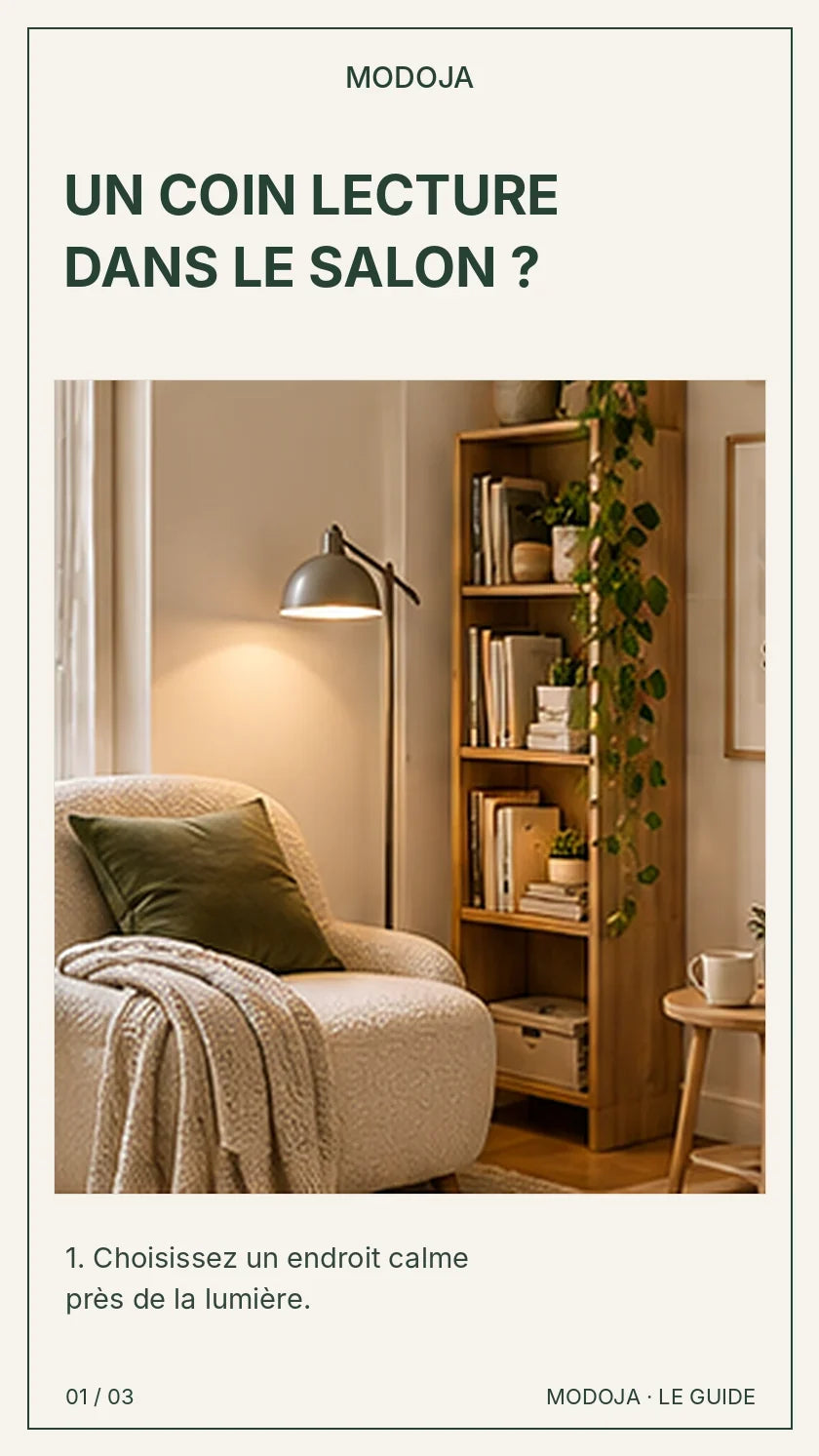 Coin lecture cosy près de la fenêtre dans un petit salon