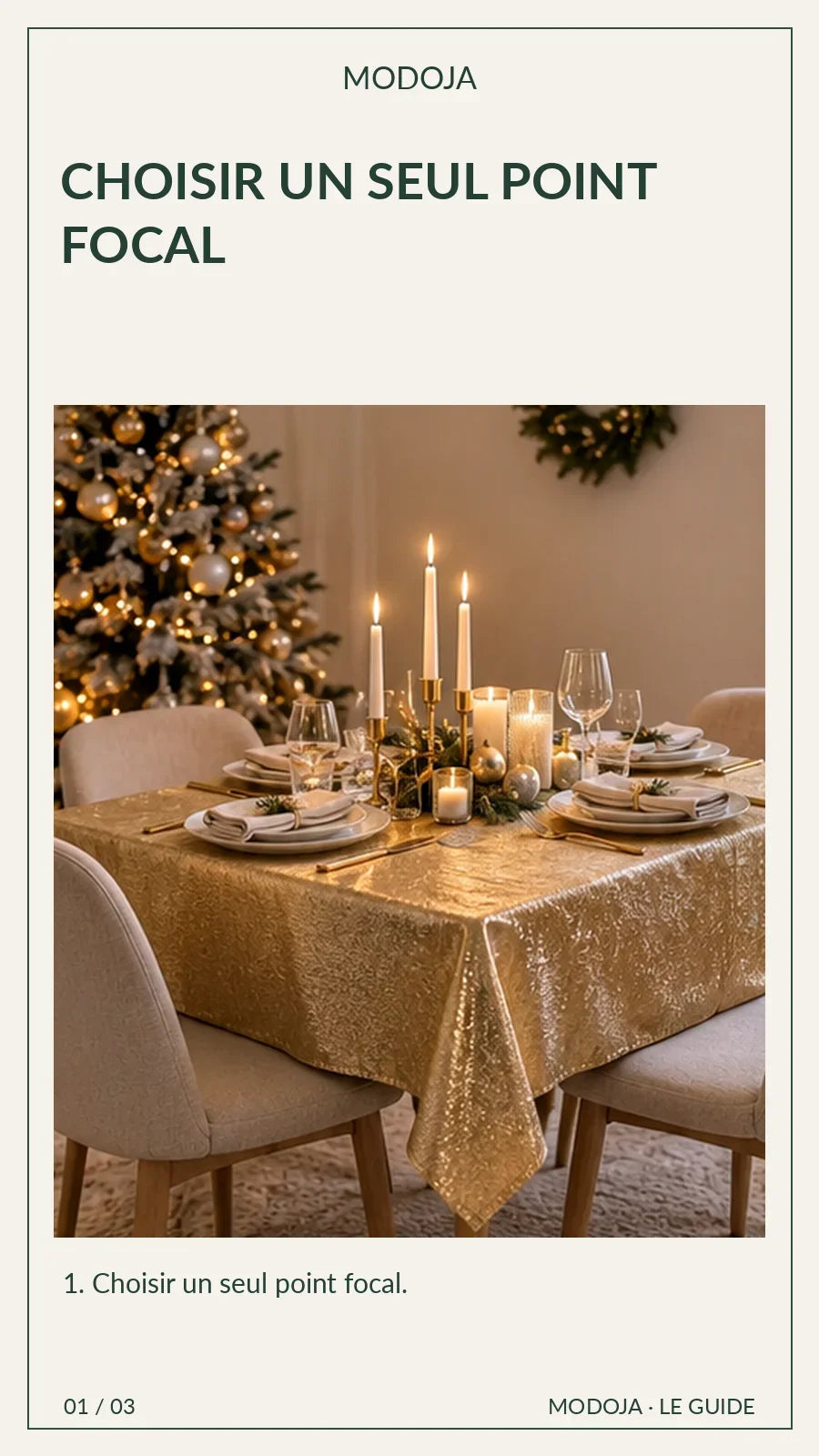 Choisir un seul point focal — conseil 1 pour décoration noël sans sapin petit appartement