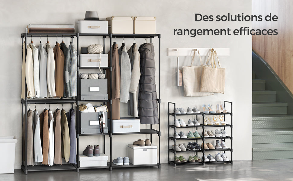 Dressing ouvert modulable 182 × 43 × 182 cm