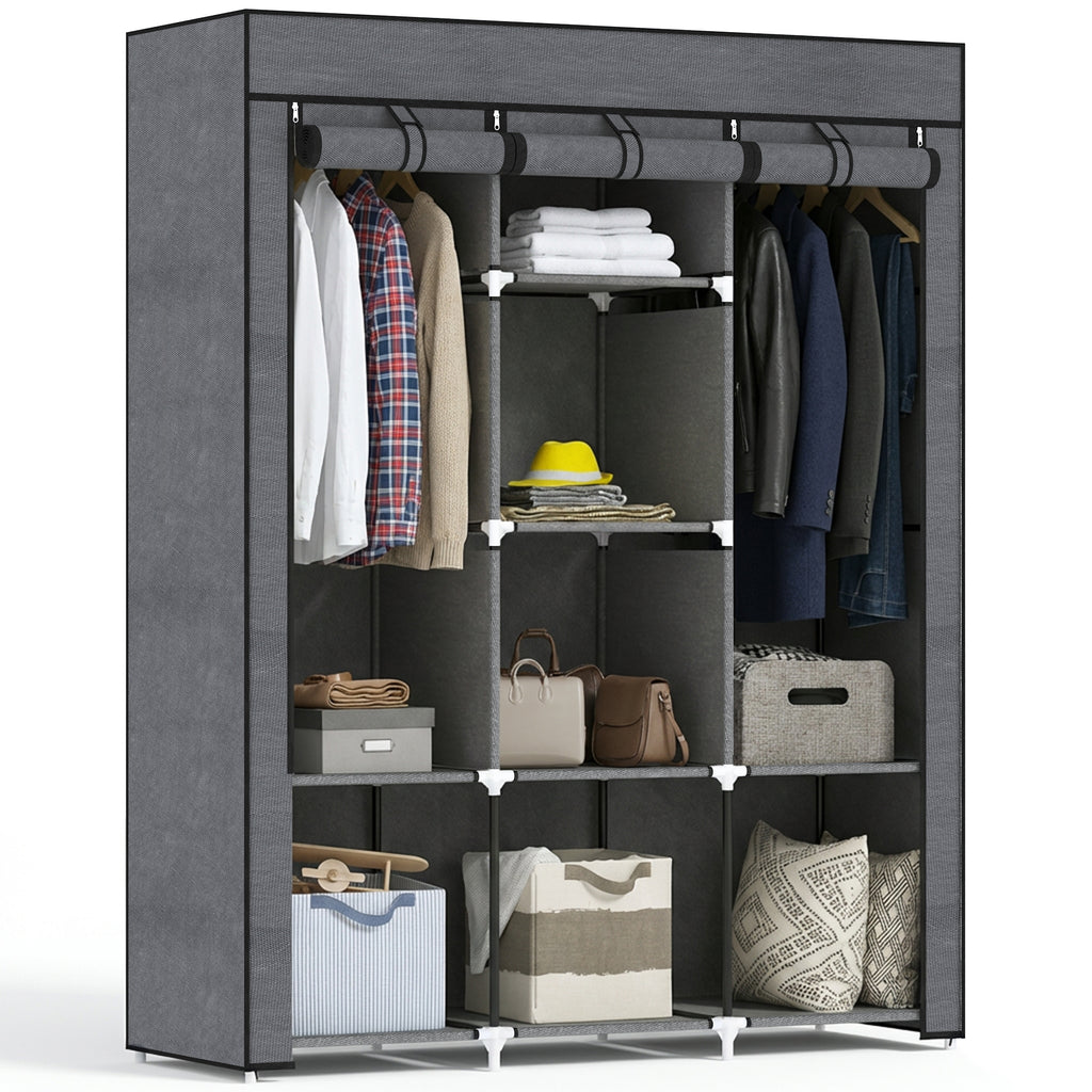 Armoire penderie en tissu – 125 × 43 × 162,5 cm – vue 7