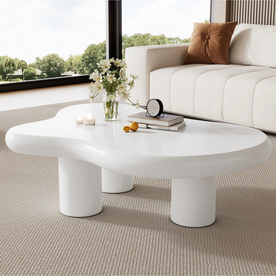 Table basse nuage laquée 97 × 67 cm