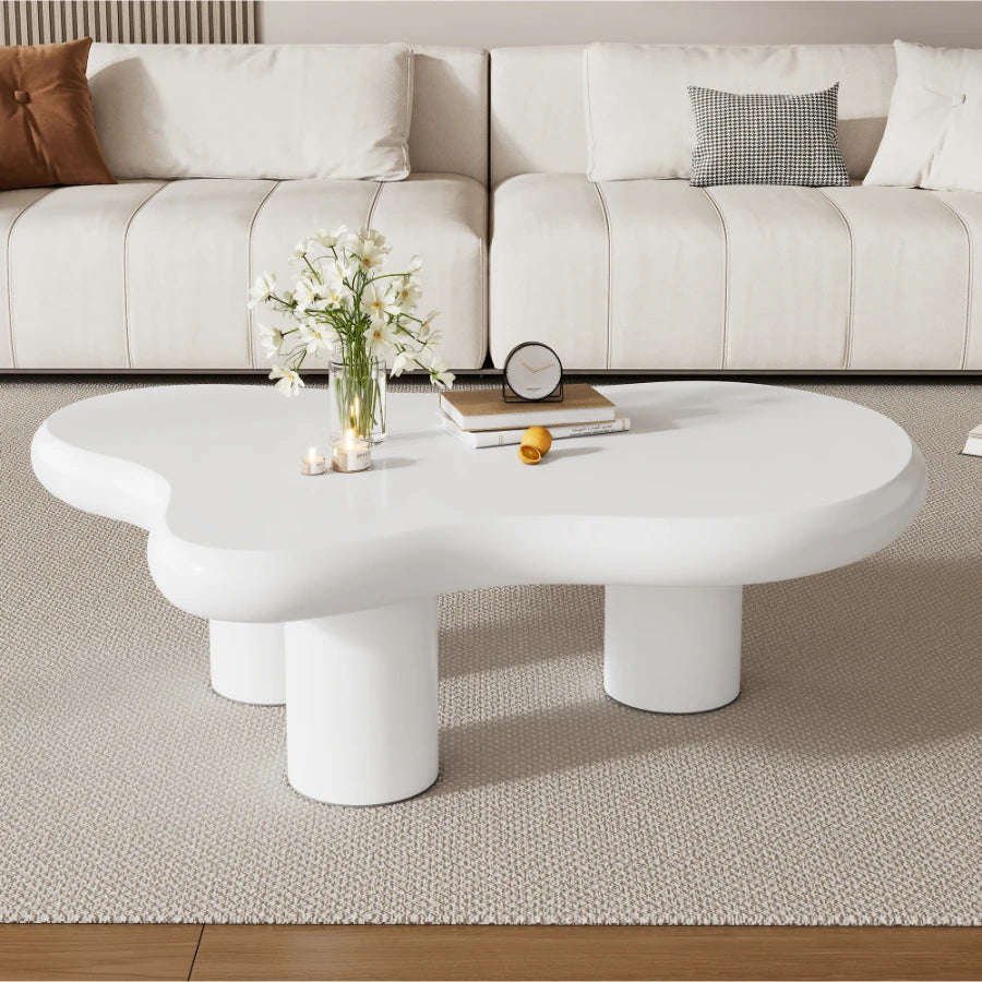 Table basse nuage laquée 97 × 67 cm
