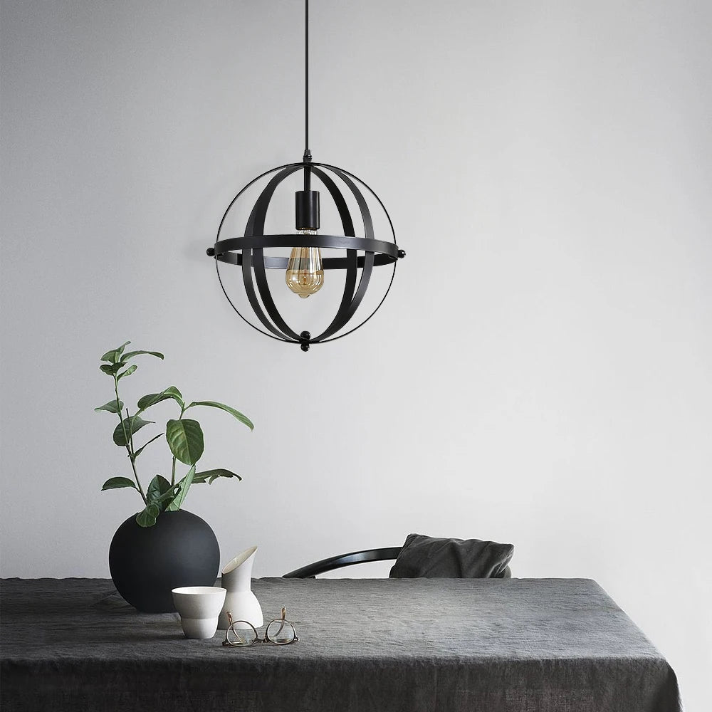 Suspension cage en métal pour ampoule E27