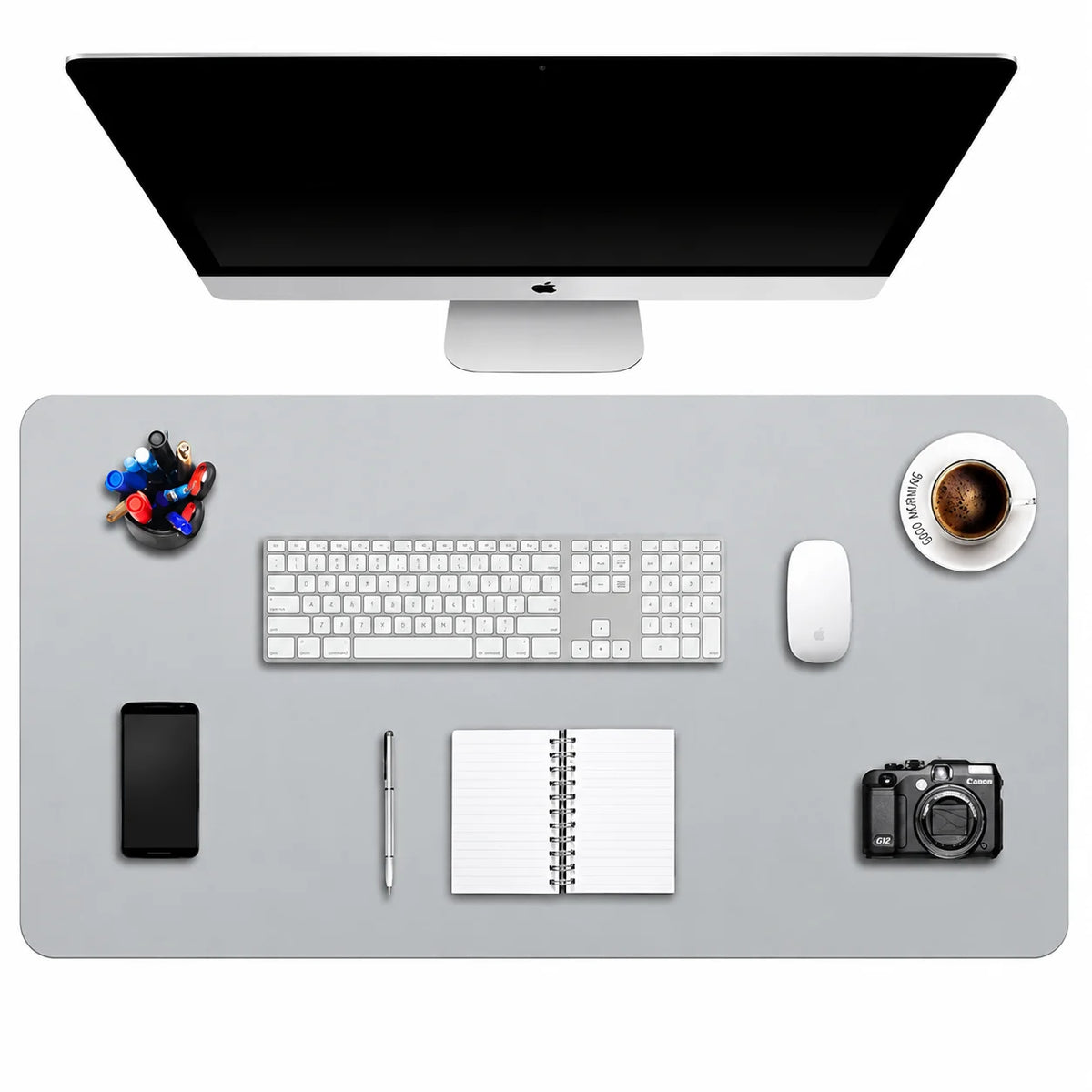 Sous-main de bureau 80 × 40 cm, aspect cuir – vue 10