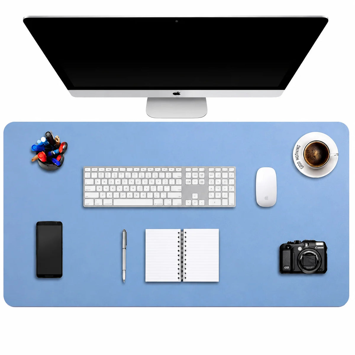 Sous-main de bureau 80 × 40 cm, aspect cuir – vue 8