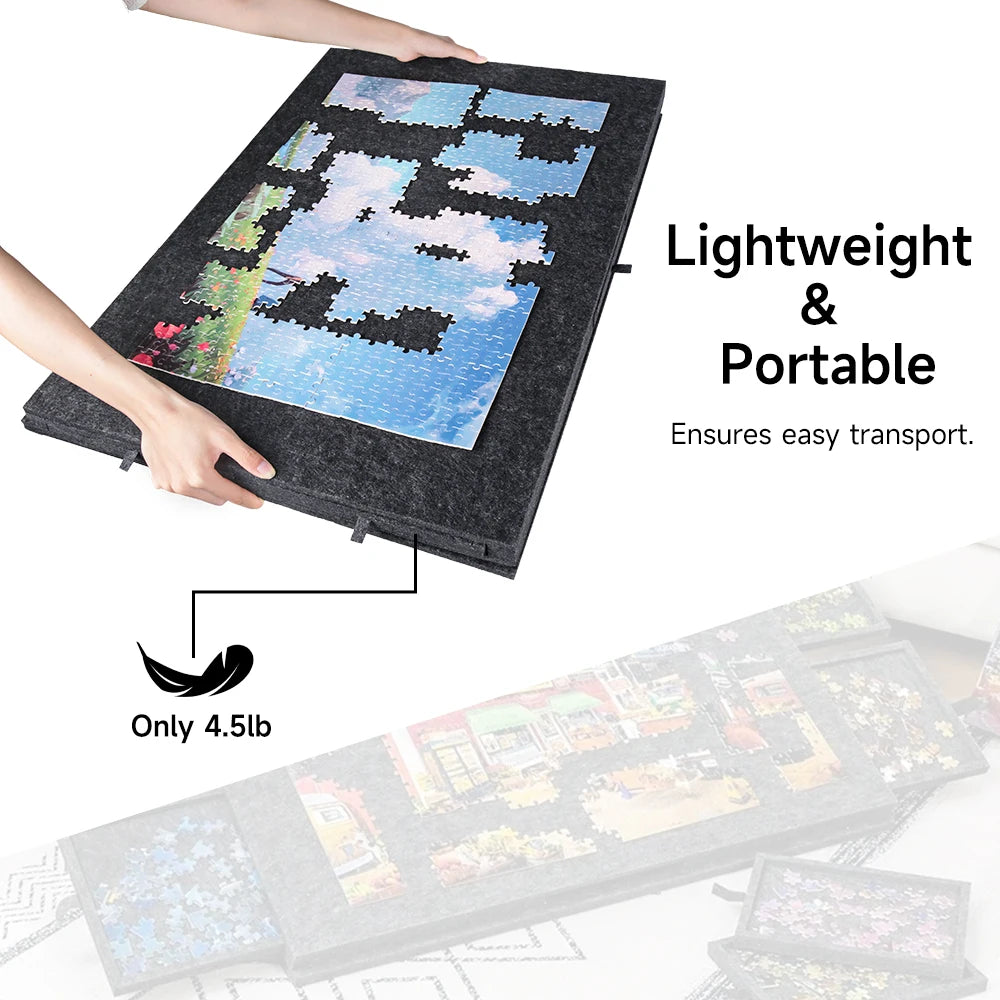 Table De Puzzle Portable Pliable Avec 6 Tiroirs Et Rangement