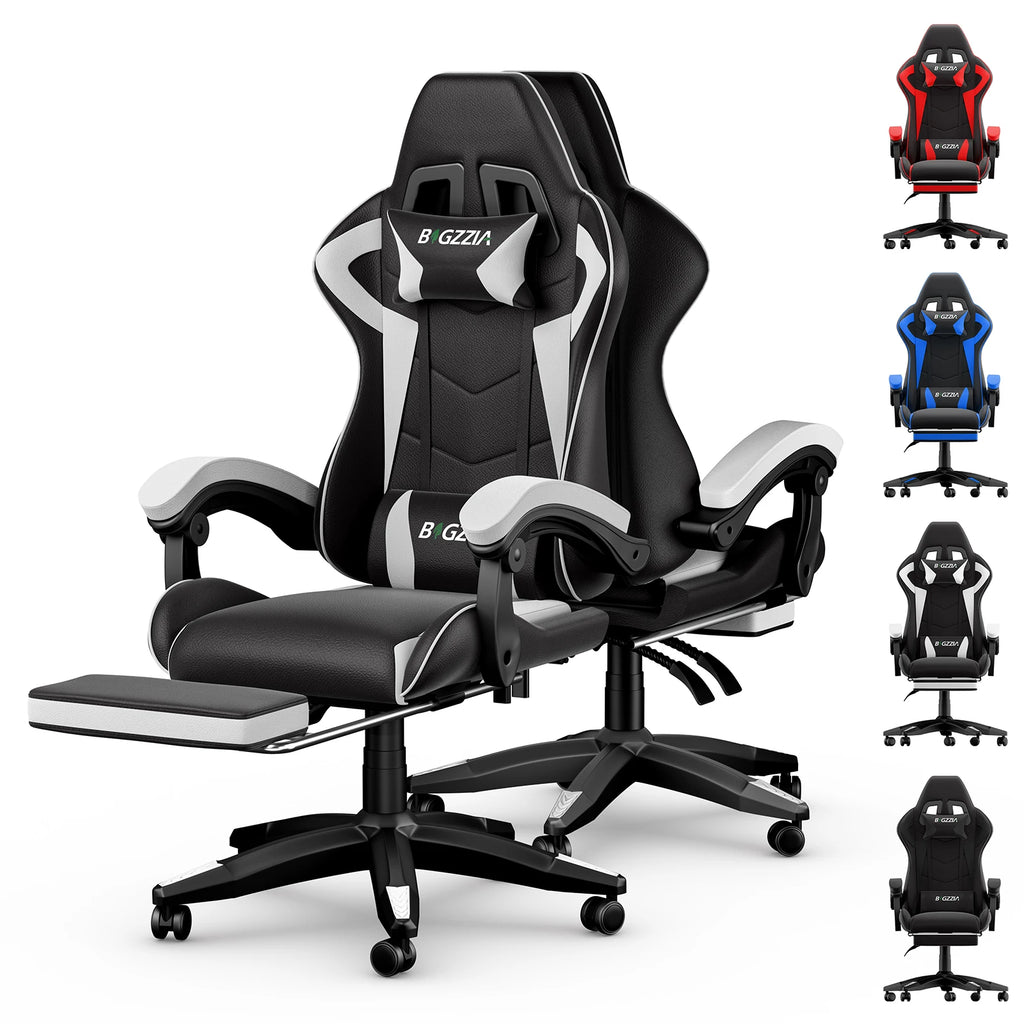 Fauteuil gaming inclinable avec repose-pieds