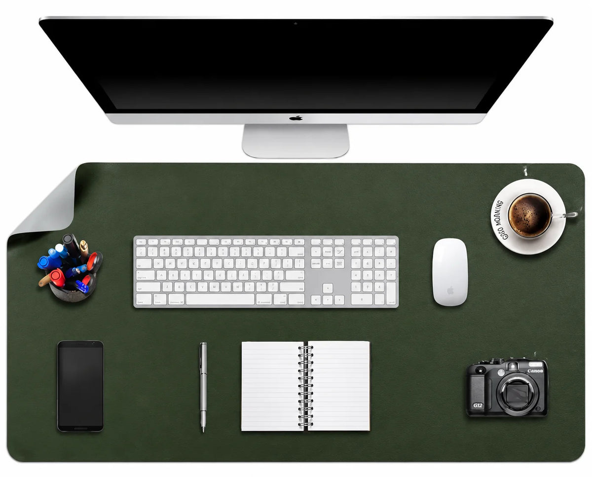Sous-main de bureau 80 × 40 cm, aspect cuir – vue 9