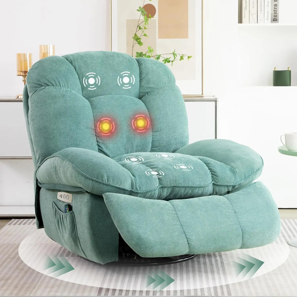 Fauteuil à bascule électrique massant et chauffant