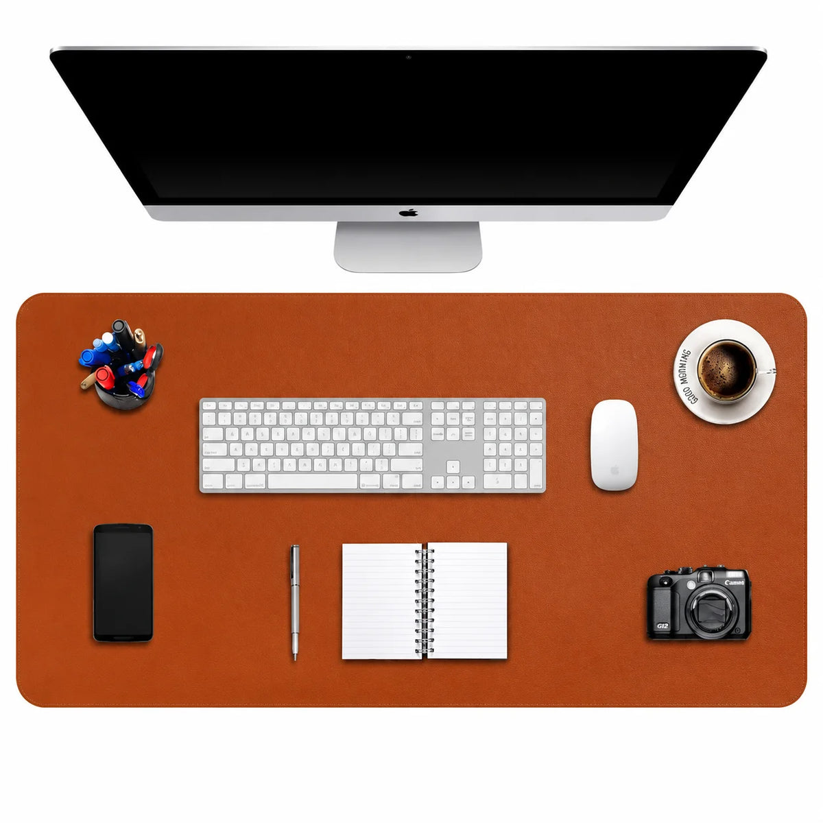 Sous-main de bureau 80 × 40 cm, aspect cuir – vue 12