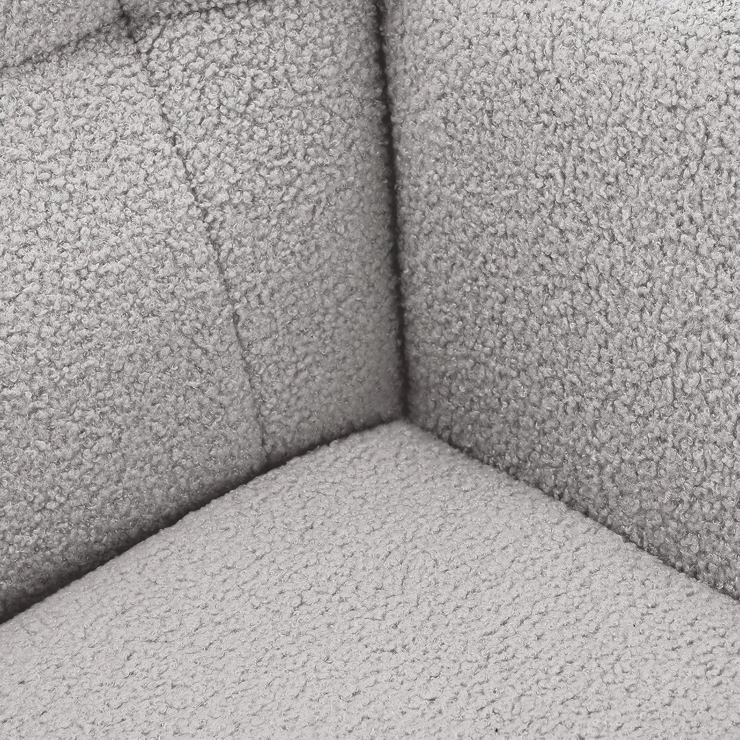 Fauteuil à bascule d’allaitement en tissu bouclé