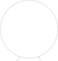 Arche circulaire de cérémonie en métal : variante blanche seule.