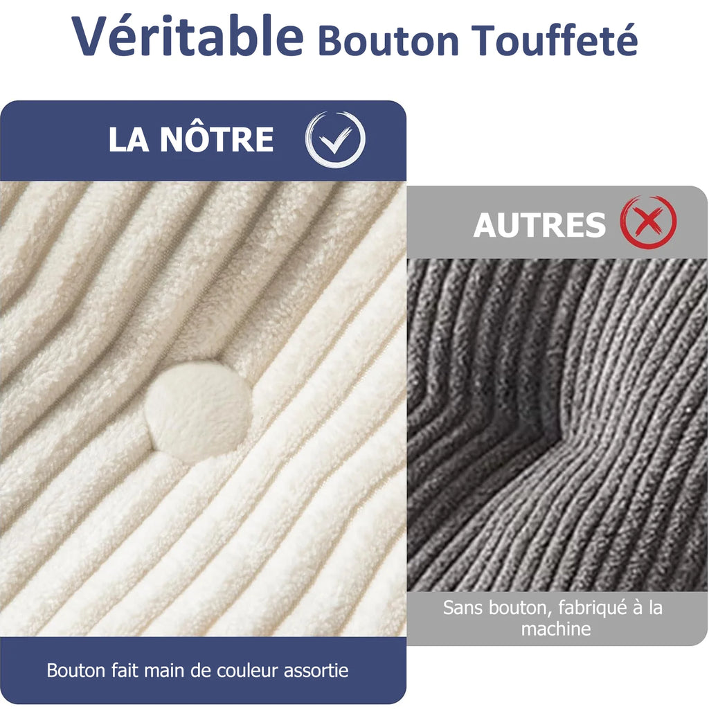 Canapé compact convertible 80 × 80 cm avec accoudoirs