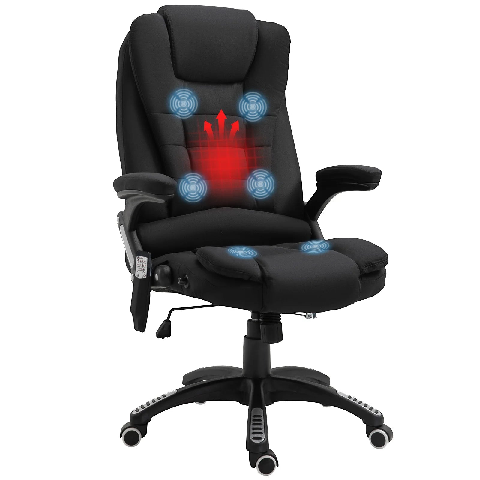 Fauteuil massant inclinable avec chauffage lombaire