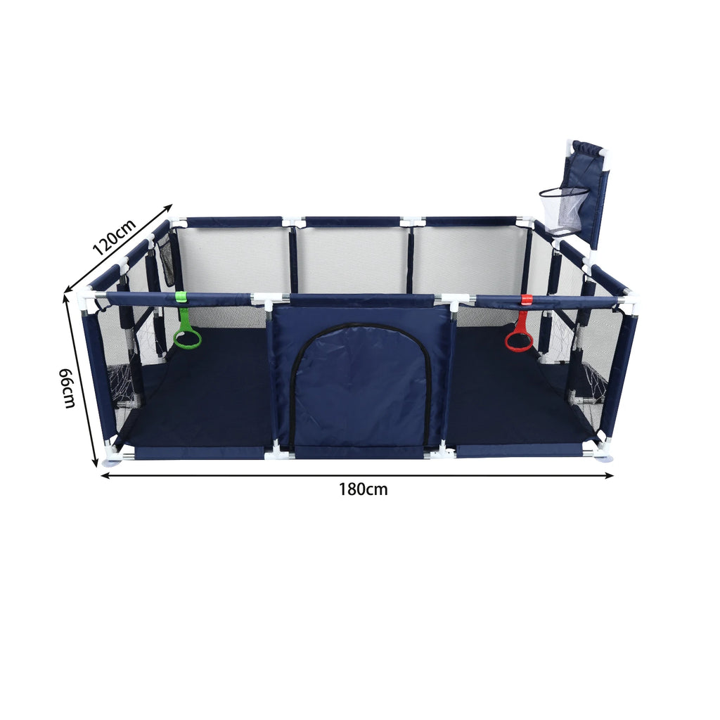 Parc bébé 180 × 120 cm avec espace de jeux