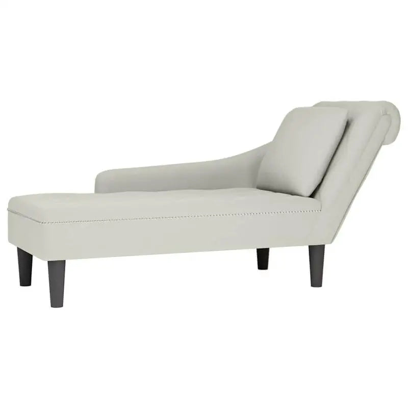 Méridienne en velours avec accoudoir droit 140 cm