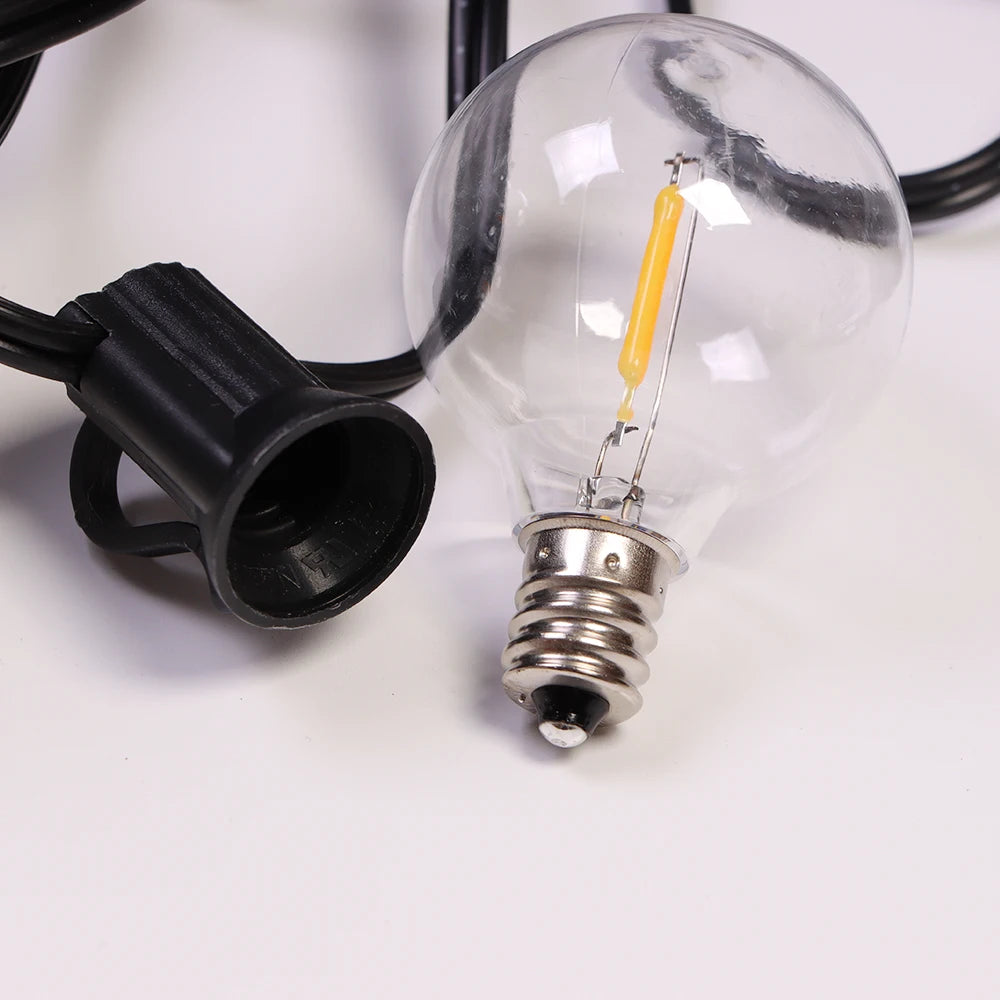 Guirlande solaire LED G40, rechargeable par USB – IP44 – vue 7