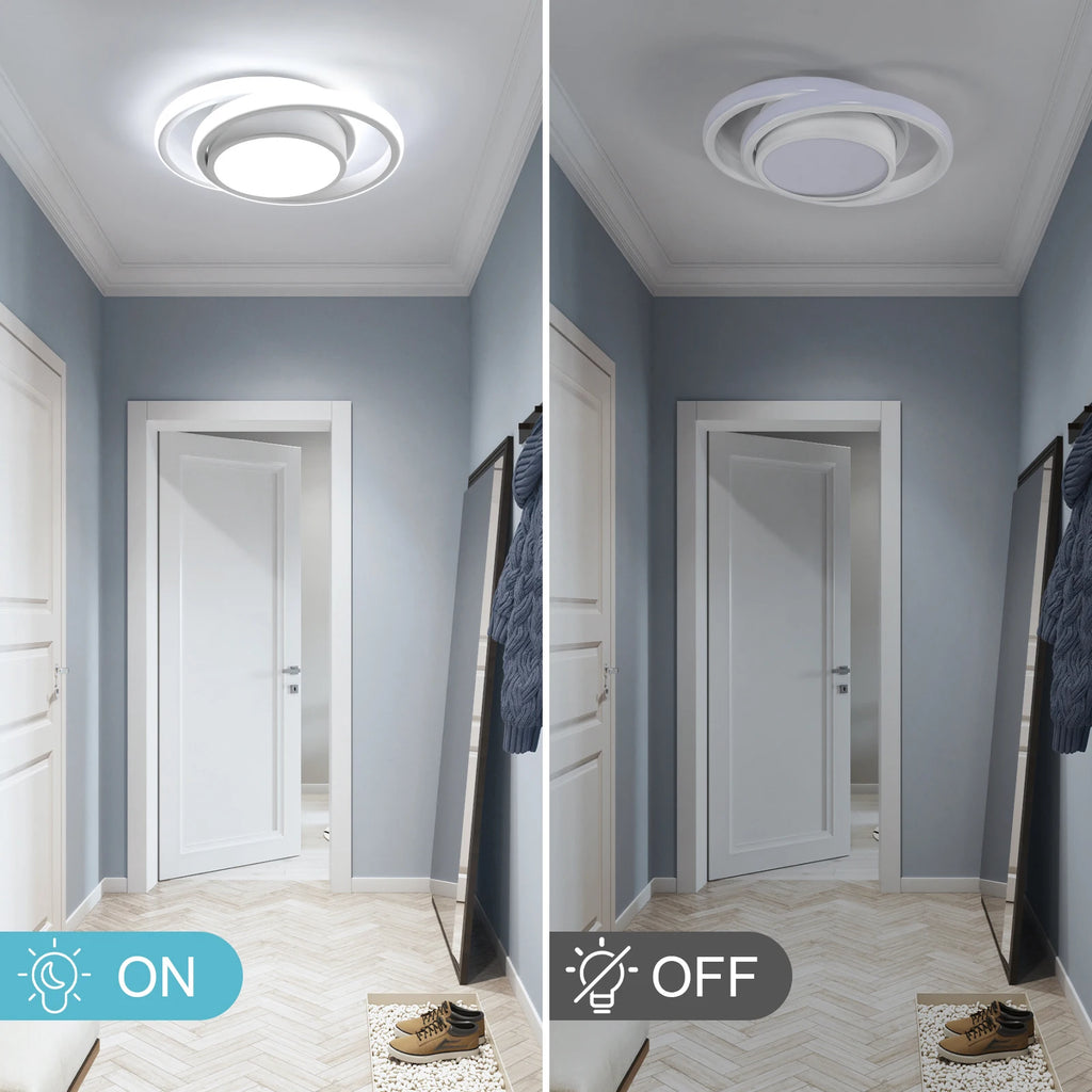 Plafonnier LED rond blanc – 32 W, 6500 K – vue 4