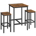 Ensemble table de bar avec 2 tabourets