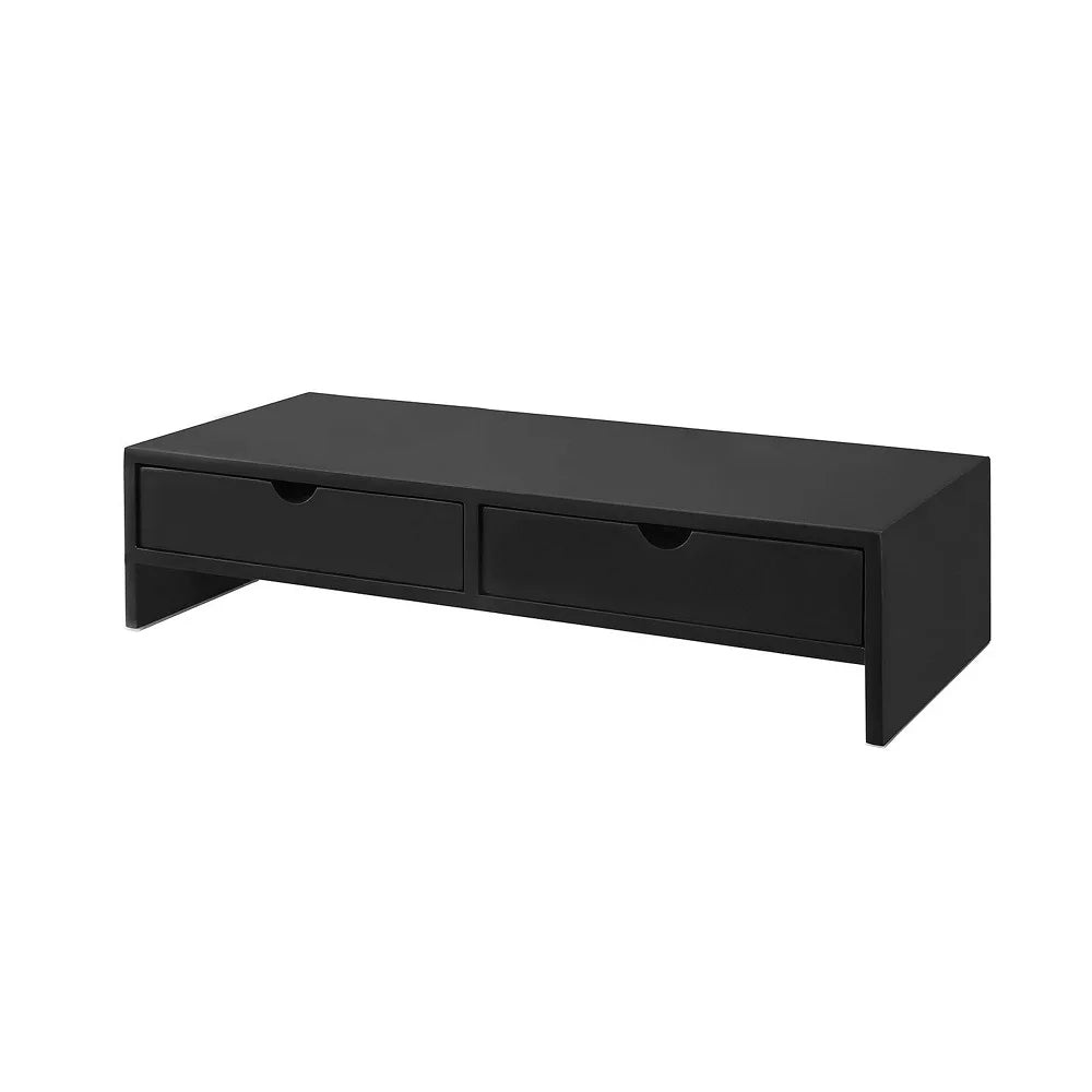 Rehausseur d’écran en bois avec 2 tiroirs – 47 cm – vue 12