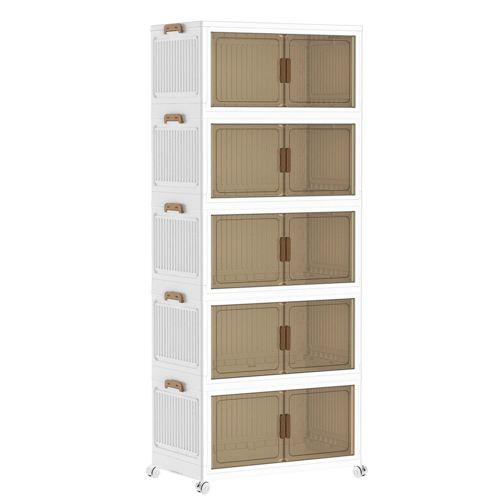 Armoire pliable à roulettes 4 ou 5 niveaux