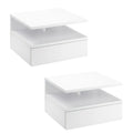 Lot de 2 tables de chevet suspendues avec tiroir