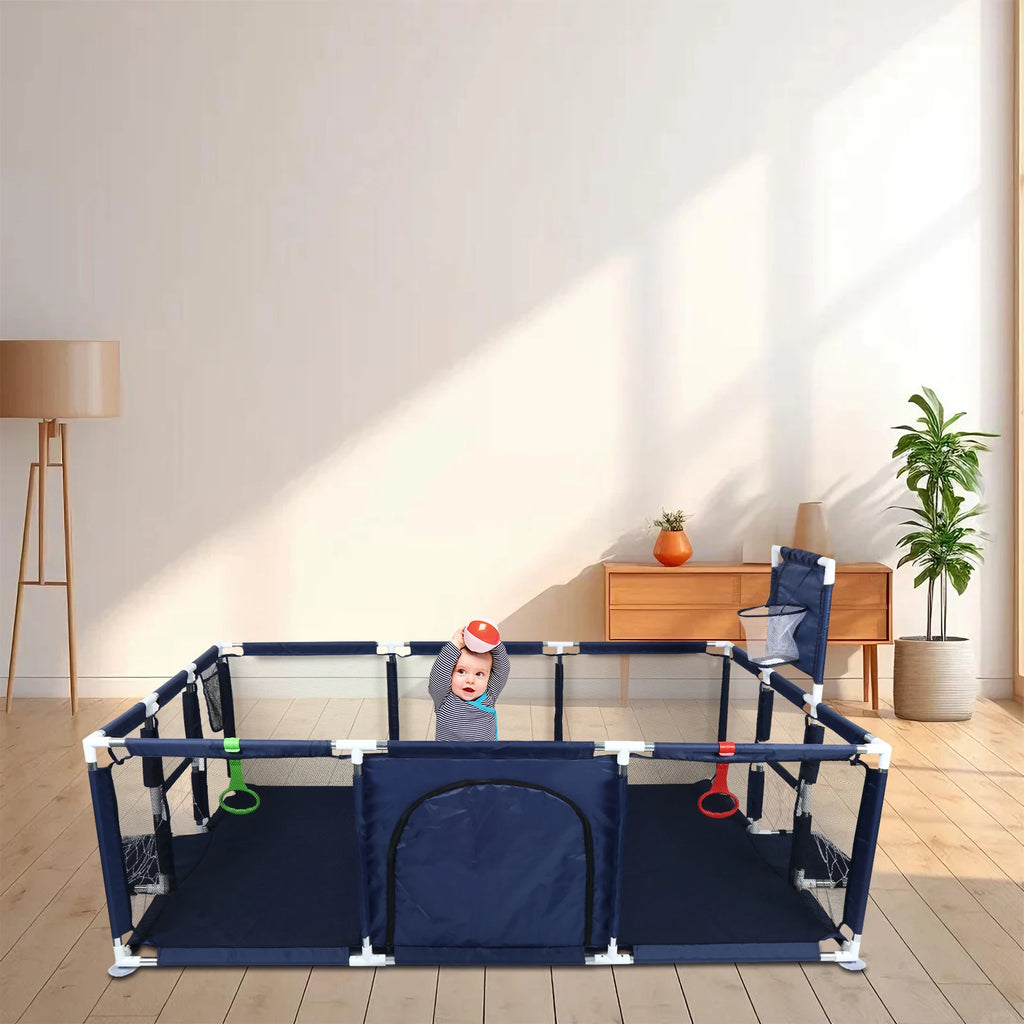 Parc bébé 180 × 120 cm avec espace de jeux
