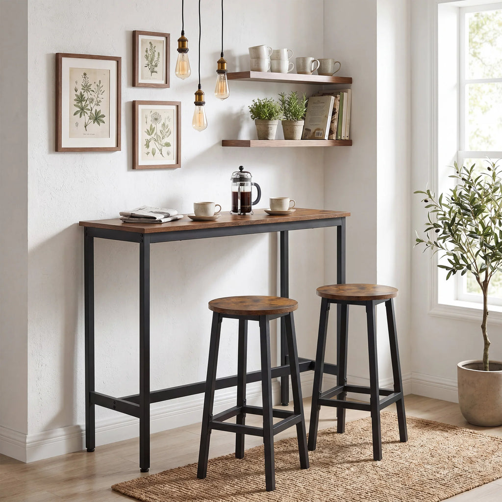 Ensemble repas compact avec 1 table et 2 chaises