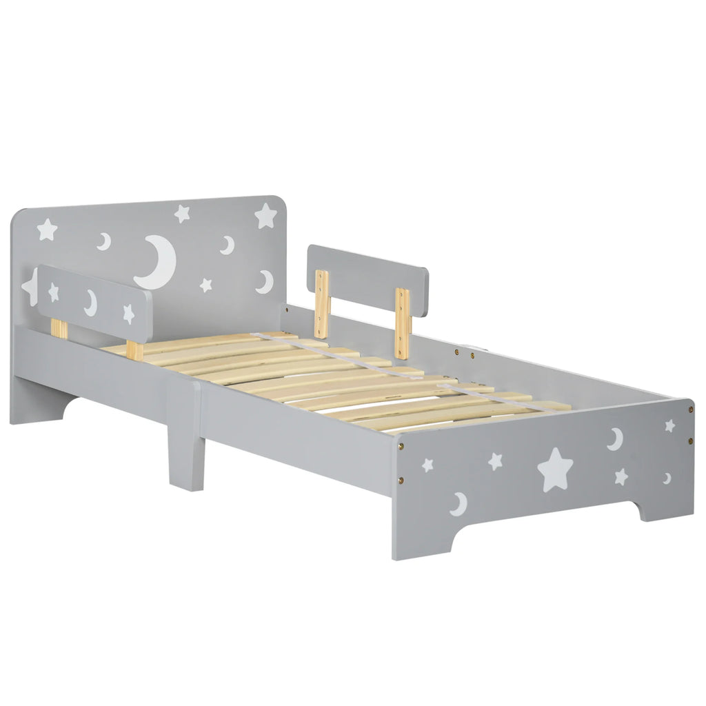 Lit enfant au sol étoiles et lune 143 × 76 cm