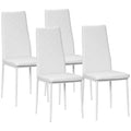 Lot de 4 chaises de salle à manger en simili cuir