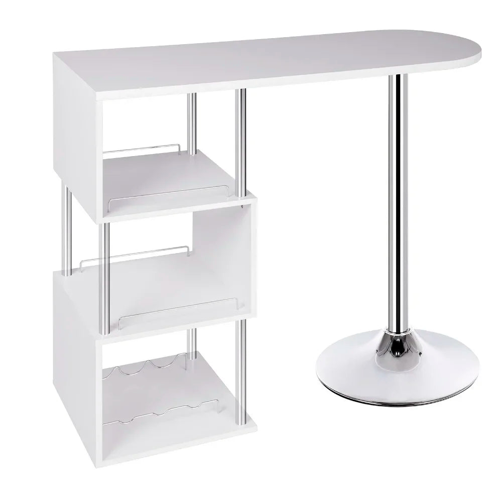 Table de bar haute à trois étagères avec plateau de 113 cm, visuel 7