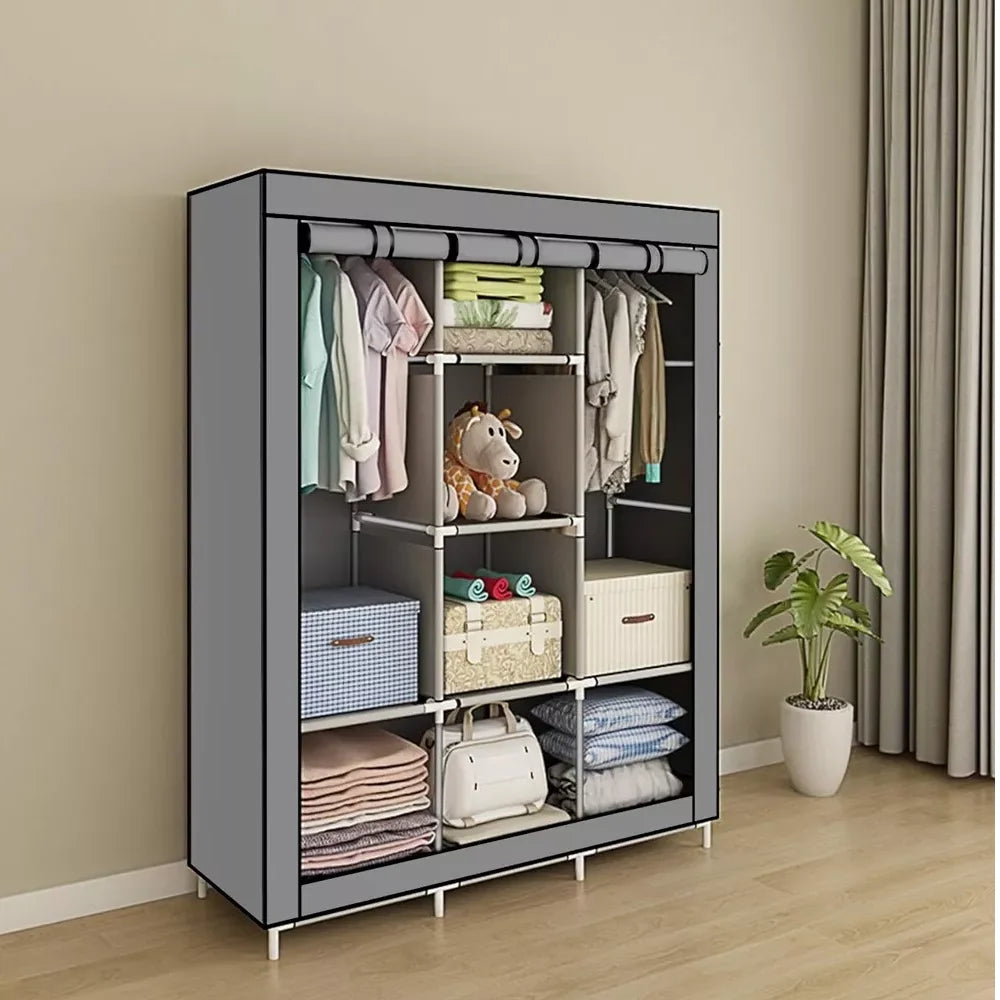 Armoire en tissu avec penderie 126 × 44 × 170 cm
