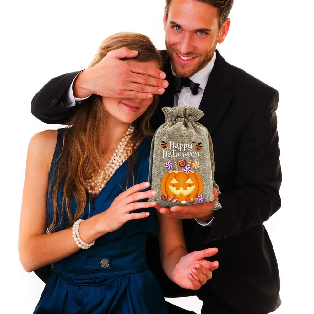 Exemple de présentation festive d’un sachet Halloween