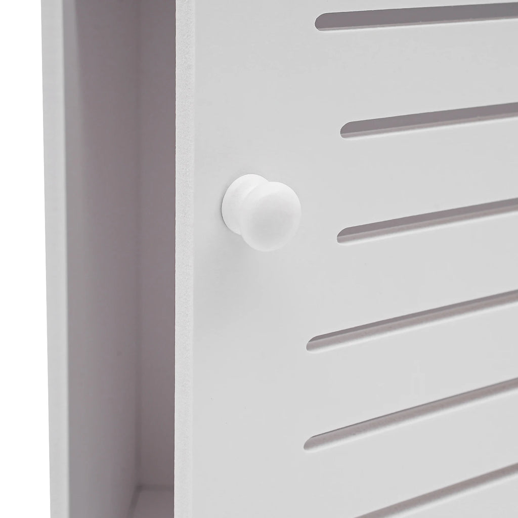 Meuble de salle de bain 4 niveaux en PVC 28 × 25 × 90 cm