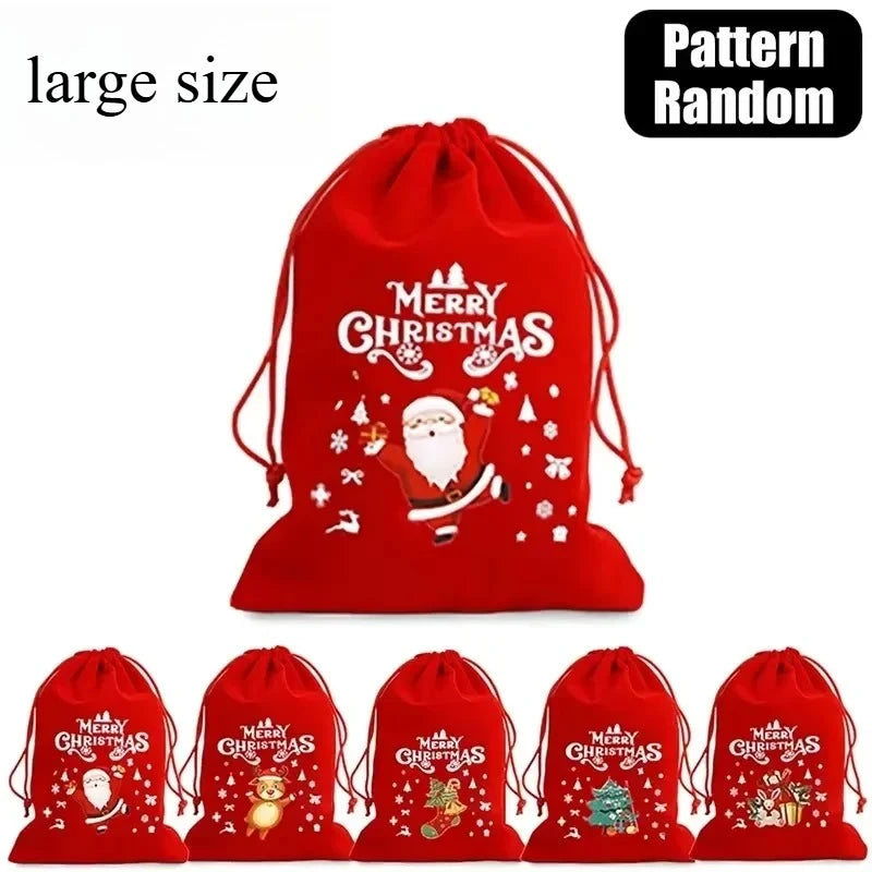 Série B de pochettes rouges de Noël, motifs aléatoires