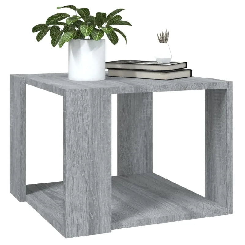 Table basse cube gris Sonoma 40 × 40 × 30 cm — vue d’ensemble
