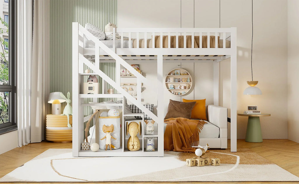 Lit superposé cabane pour 2 enfants 90 ou 140 × 200 cm