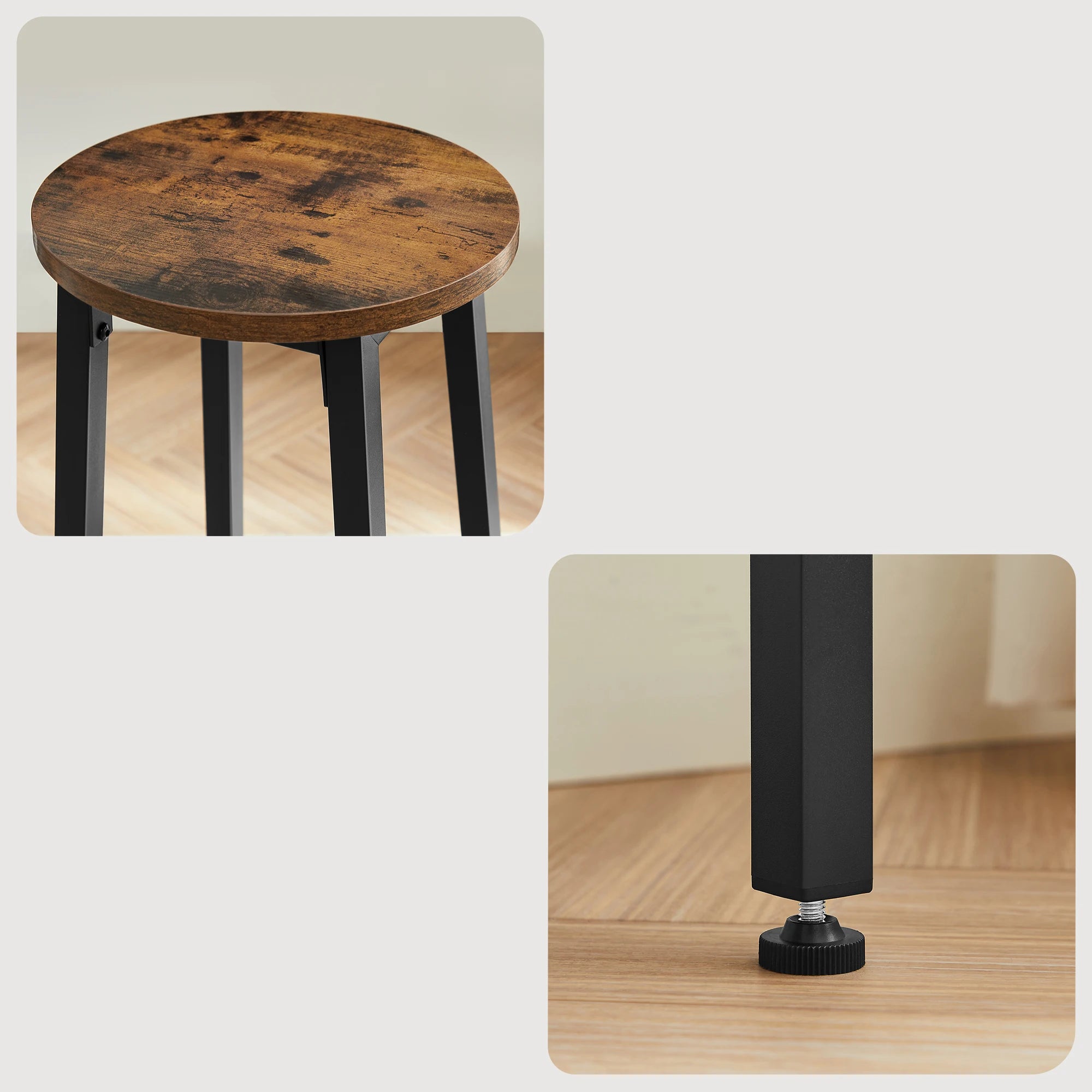 Ensemble repas compact avec 1 table et 2 chaises