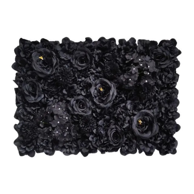 Variante de panneau floral noir