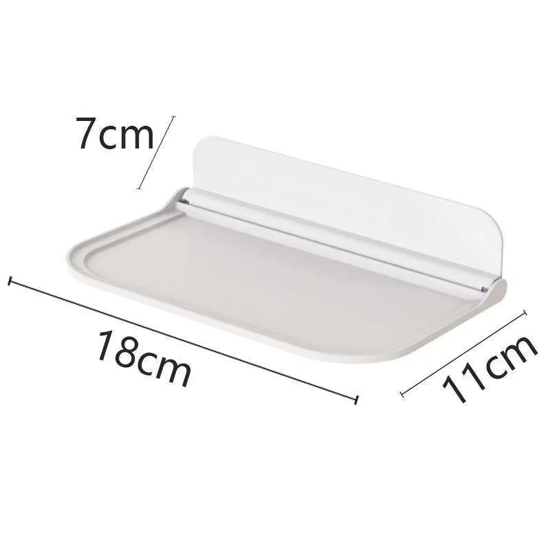Étagère murale pliable de salle de bain sans perçage