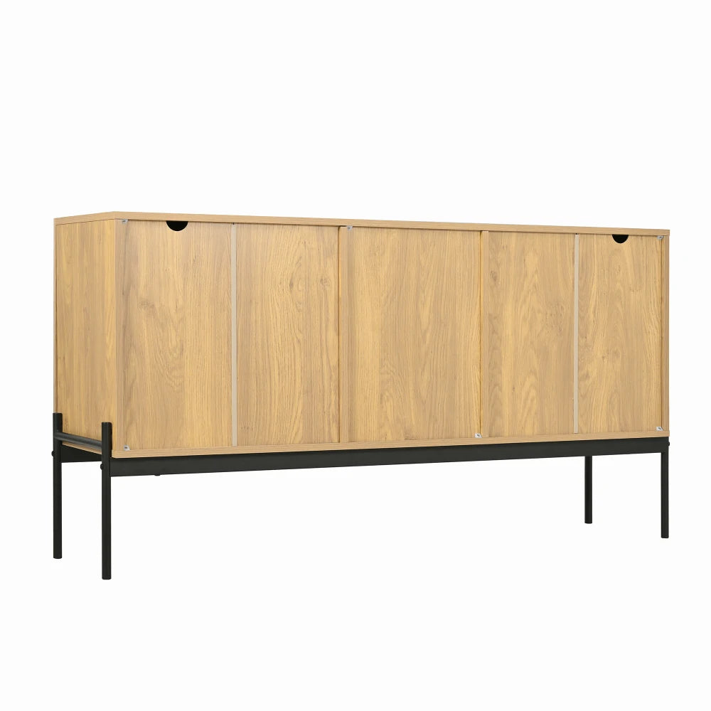 Buffet moderne 2 portes et 3 tiroirs 140 cm