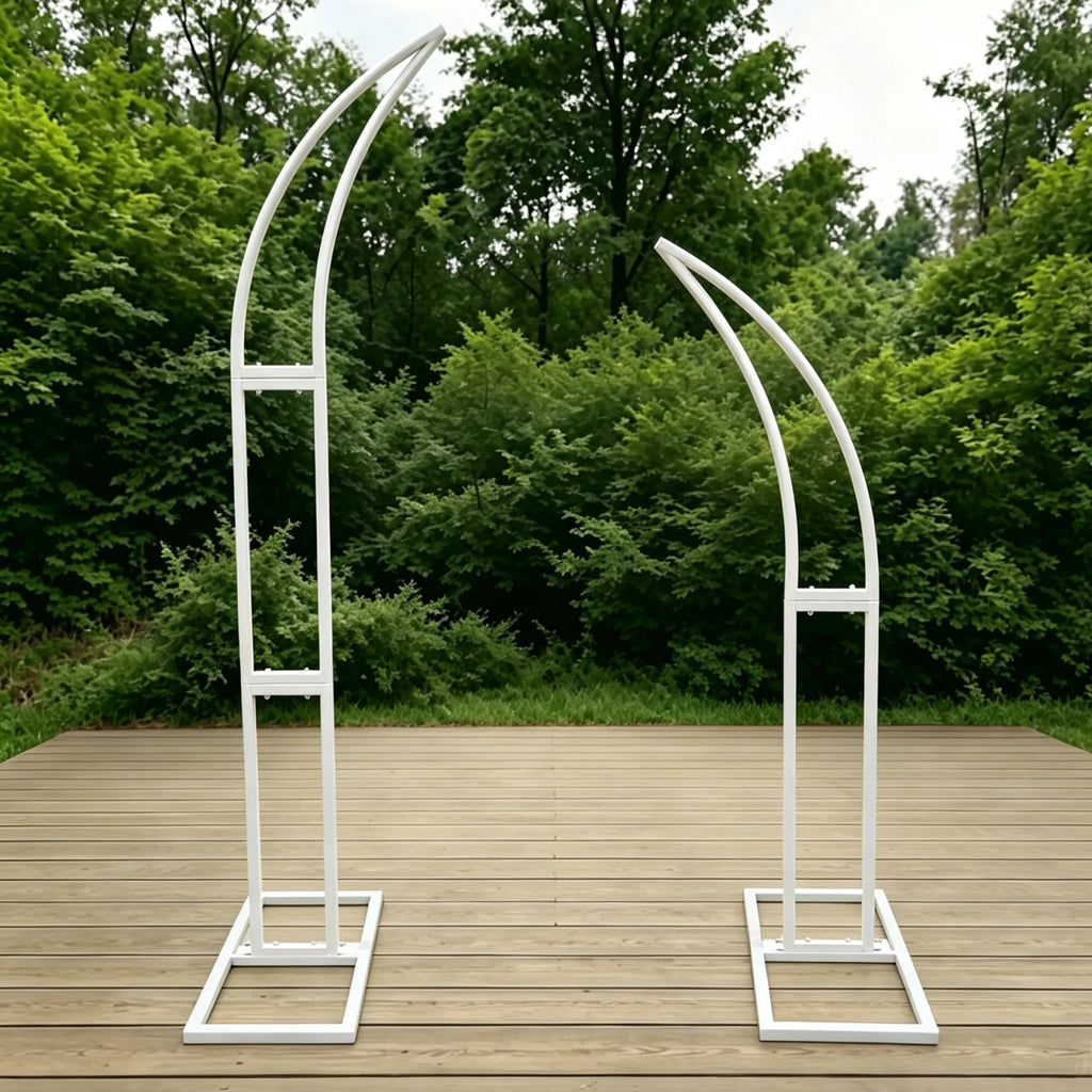 Support d'arche de mariage en métal blanc ou doré, visuel 9