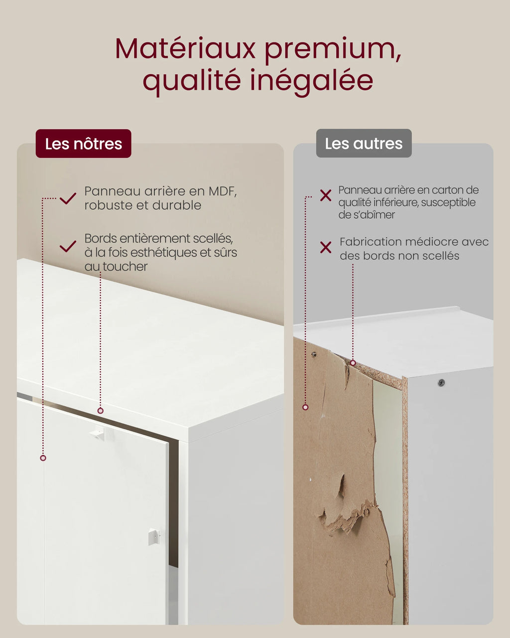 Bibliothèque étroite réglable à 6 niveaux