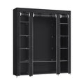 Armoire en tissu 12 compartiments avec penderie