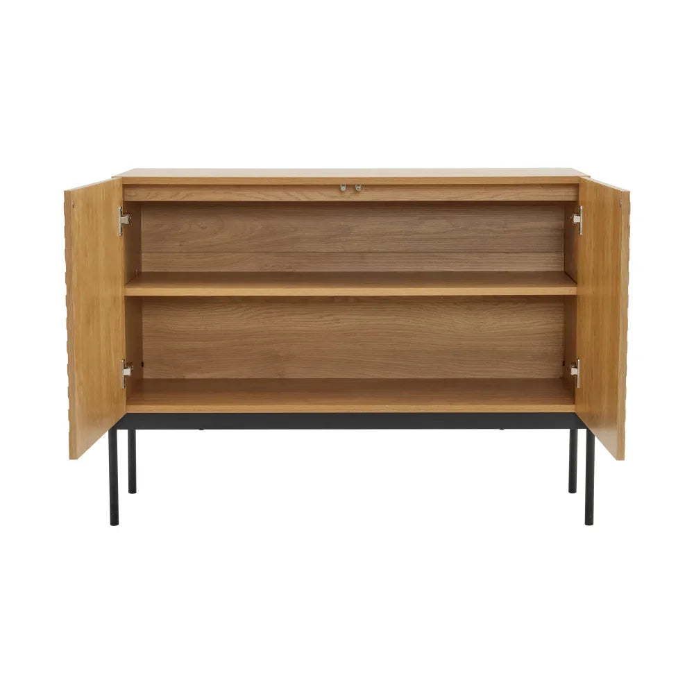 Buffet moderne 2 portes et 3 tiroirs 140 cm