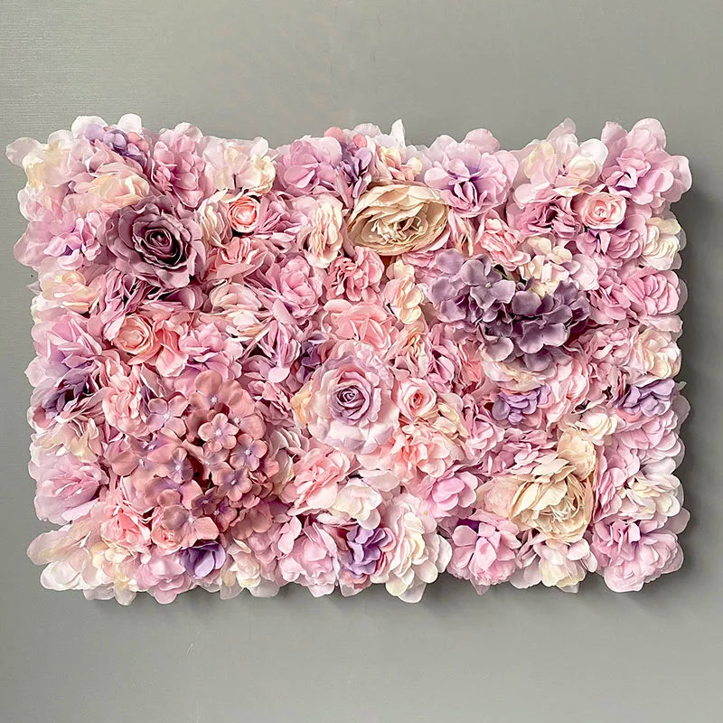Variante de panneau floral rose d’automne