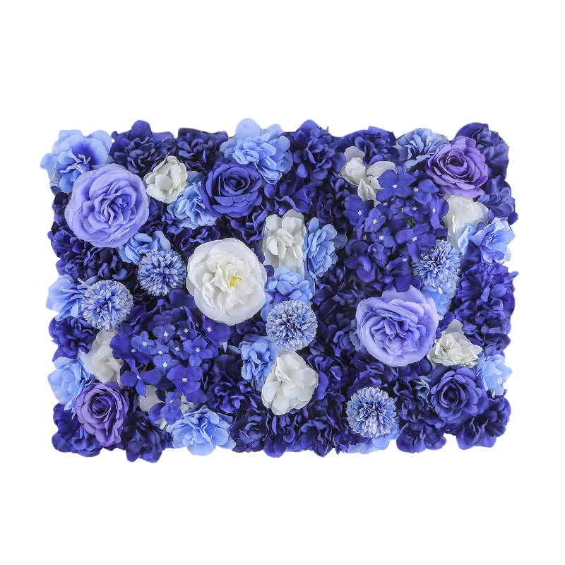 Variante de panneau floral bleu profond