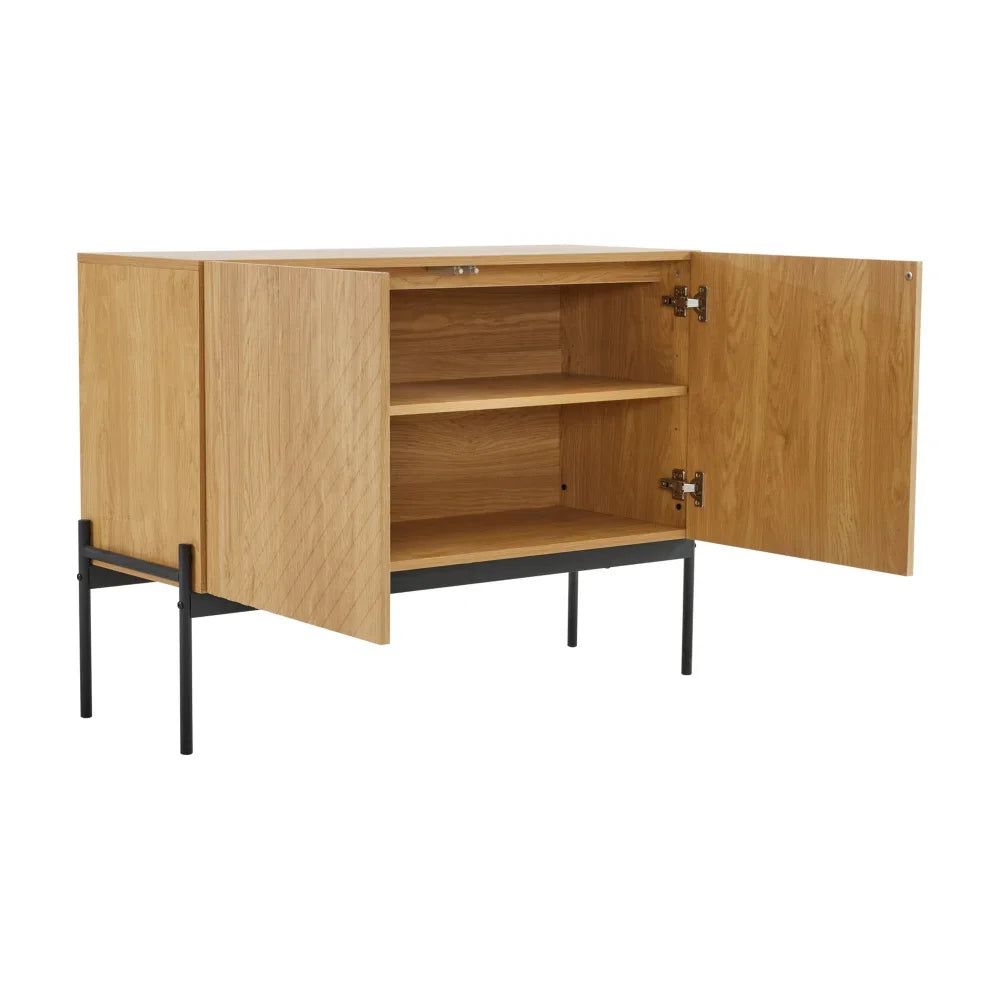Buffet moderne 2 portes et 3 tiroirs 140 cm