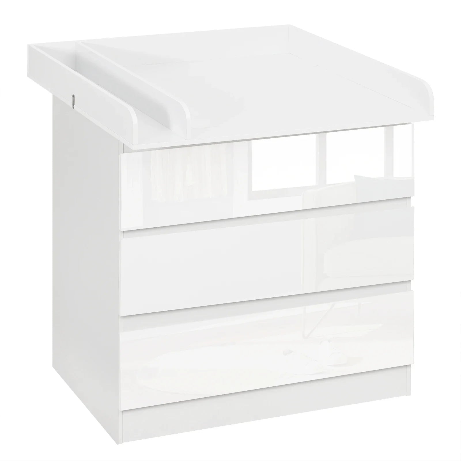 Commode à langer 2-en-1 avec 3 tiroirs